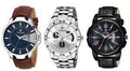 Pack of 3 - Analog Brown- Black - Silver Dial Men's Watch